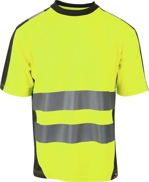 Synlighets T-skjorte Inkl. trykk safety gul